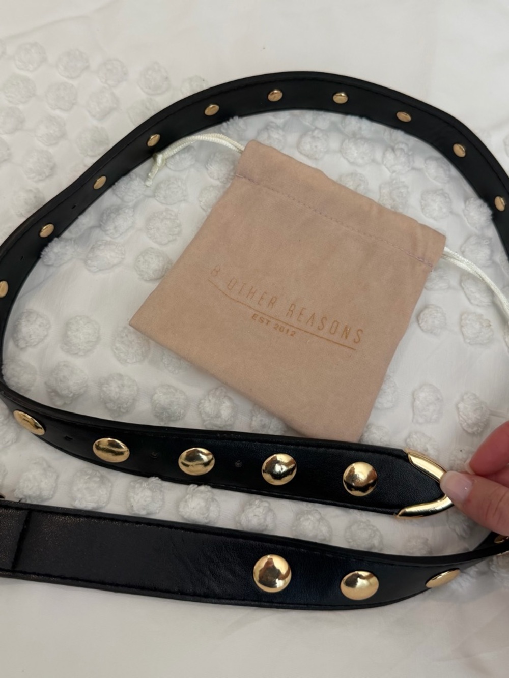 Trendy Festival Gold Studded Belt Black 8 Other Reasons
